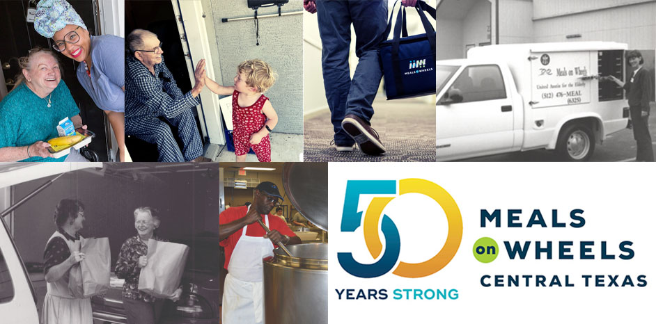 Meals on Wheels Central Texas 50th anniversary brand identity