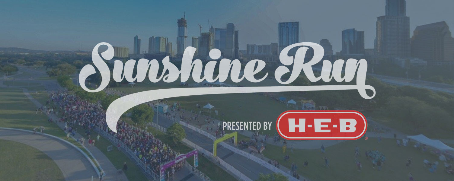 Austin Sunshine Run event production and graphic design project